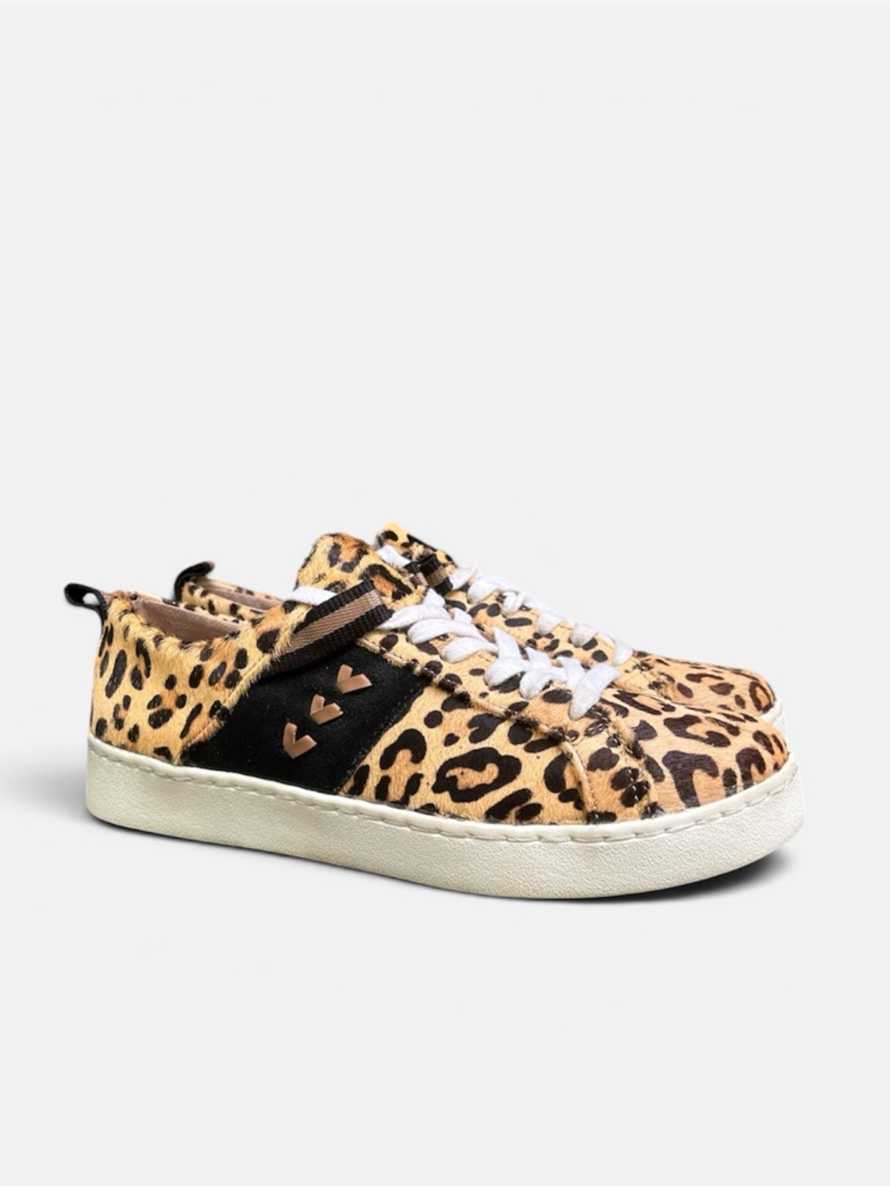 Jack Rogers “Ainsley” Calf Hair Sneaker in Leopard Print Sz 6 1/2
